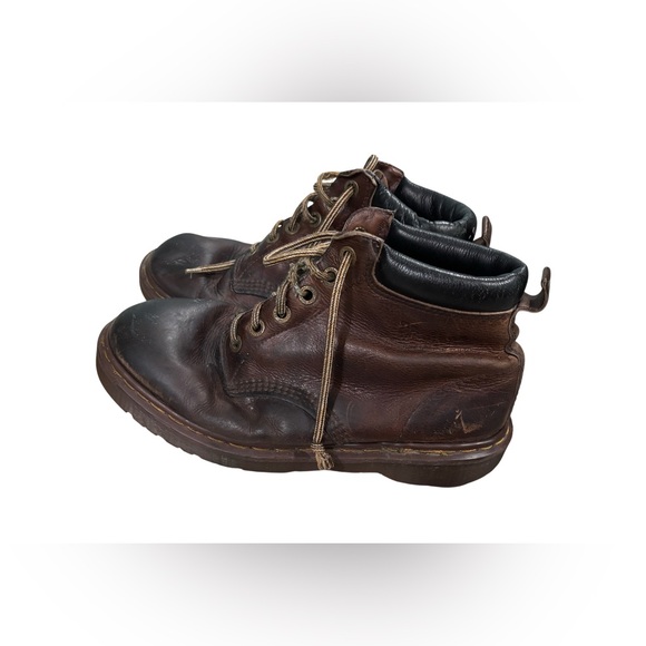 Dr. Martens Doc England 90's Vintage Brown Lug Sole 939 Ankle Boots UK 3 US 9 - Picture 1 of 7